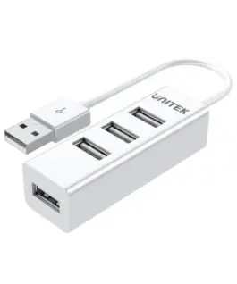 Unitek хъб USB 2.0 HUB 4 port White - Y-2146