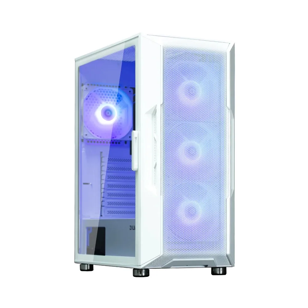 Zalman кутия Case ATX - i3 NEO ARGB White - Mesh aRGB Tempered Glass