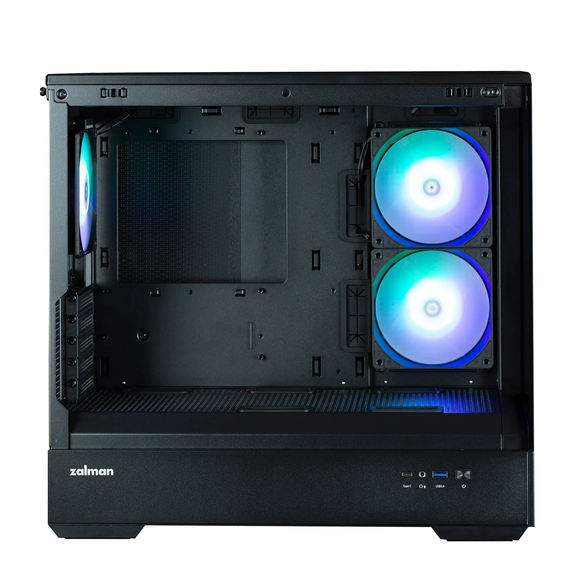 Zalman кутия Case mATX - P30 Black - aRGB, Tempered Glass - Image 147