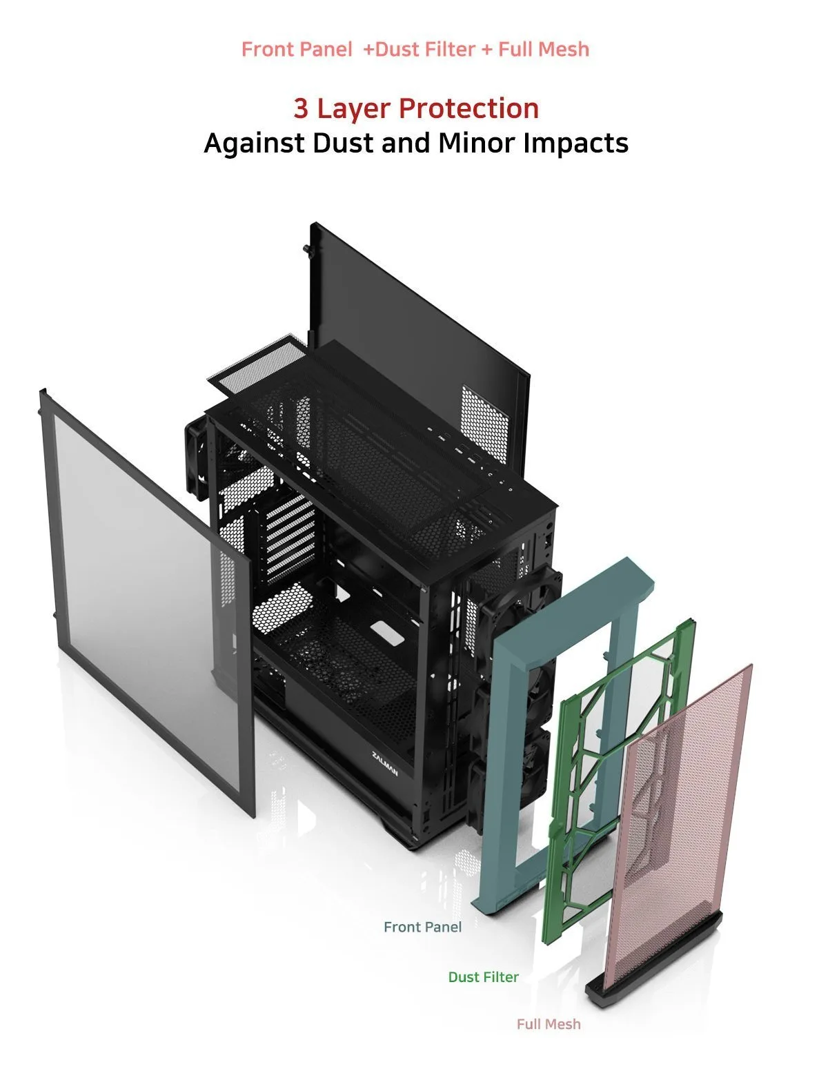 Zalman кутия Case EATX - Z10 PLUS - Tempered Glass - Image 183