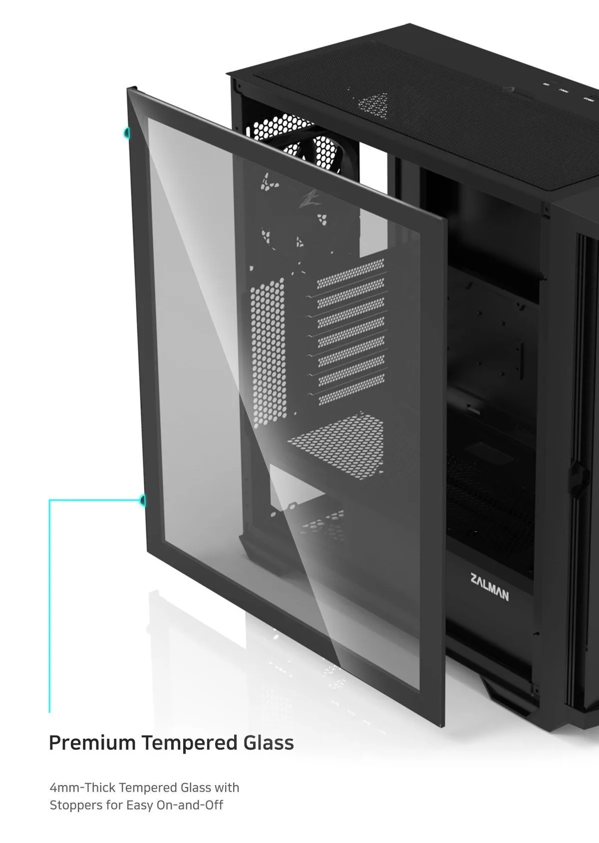 Zalman кутия Case EATX - Z10 PLUS - Tempered Glass - Image 185
