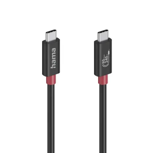 Alternative view of HAMA Кабел USB-C еMarker, USB 4 Gen 4, 80 Gbit/s, 1 м, 5 A, 240 W ,черен