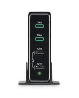 Alternative view of HAMA Зарядна станция 4 порта, 60W, 2 x USB-C, 2 x USB-A, PD, Fast Charge