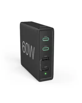 HAMA Зарядна станция 4 порта 60W 2 x USB-C 2 x USB-A PD Fast Charge