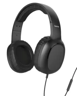 HAMA Слушалки с микрофон "Fun II" On-Ear 3.5 мм жак Черни