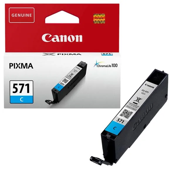 ГЛАВА ЗА CANON PIXMA MG 5700/5750/5751/5752/5753/6800/6850/6851/6852/6853/7700/7750/7751/7752/7753/TS-Serie 5055/6052/5050/5051/5052/6050/6051/8050/8051/8052/8053/9050/9051/9052/9055 - Cyan - ink tank - /571/ - CLI-571C (CLI571C) - PN 0386C001 - Image 10