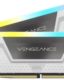 Alternative view of Памет за компютър Corsair Vengeance RGB DDR5, 6000MHz 32GB 2x16GB DIMM, CL30-36, Intel XMP и AMD EXPO