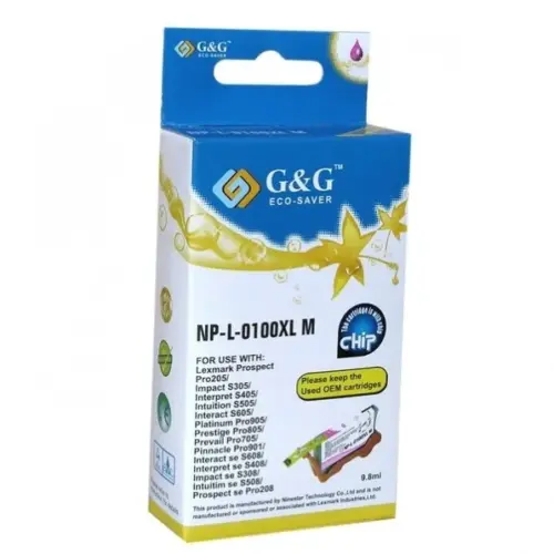 ГЛАВА ЗА LEXMARK S305/405/505/605/PRO 205/703/705/706/803/805/903/904/905 - HIGH CAPACITY - Magenta - 14N1070 - /100XL/