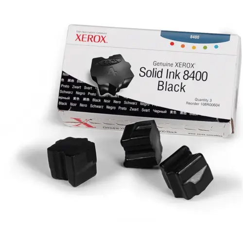 МАСТИЛО ЗА XEROX ColorStix PHASER 8400 - Black - 3 pcs ink Sticks - OUTLET - PN 108R00604