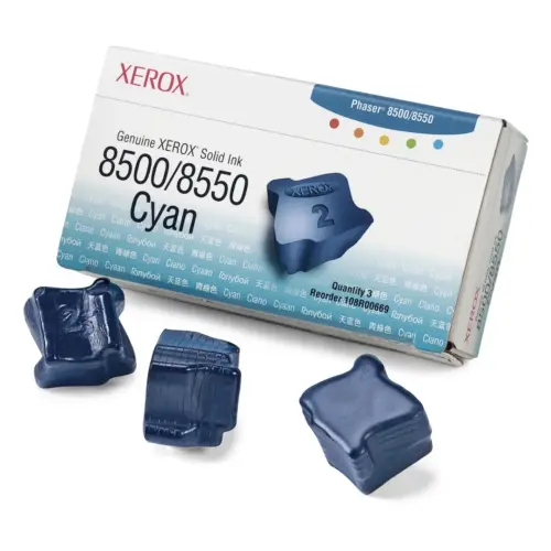 МАСТИЛО ЗА XEROX ColorStix PHASER 8500/8550 - ink 3 Cyan Sticks - OUTLET - PN 108R00669