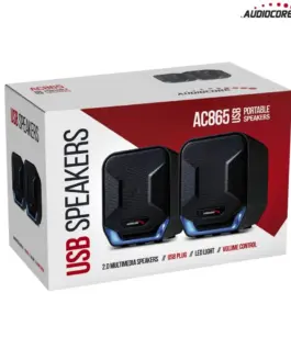 Alternative view of Audiocore Компютър speakers 6W USB AC865B син черен