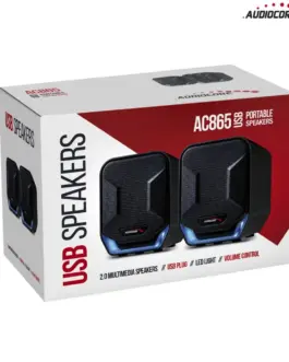 Alternative view of Audiocore Компютър speakers 6W USB AC865B син черен