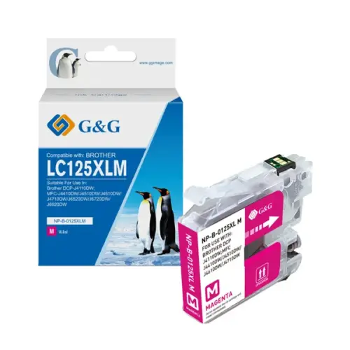 УНИВЕРСАЛНА ГЛАВА ЗА BROTHER DCP J4110DW/MFC J4410DW/J4510DW/J4610DW/J4710DW - HIGH CAPACITY - Magenta - LC123M (LC-123M
