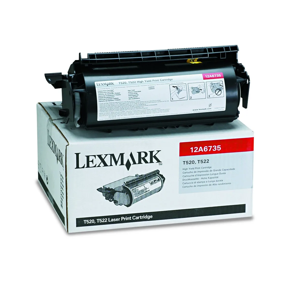 КАСЕТА ЗА LEXMARK OPTRA T520/T522 - Black - OUTLET - PN 12A6735