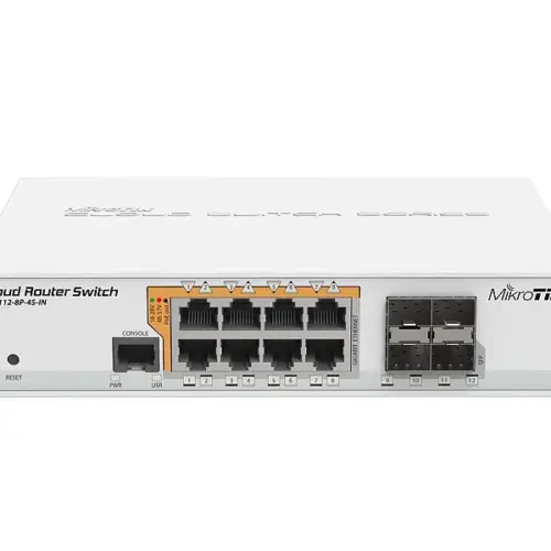 Комутатор MikroTik CRS112-8P-4S-IN PoE