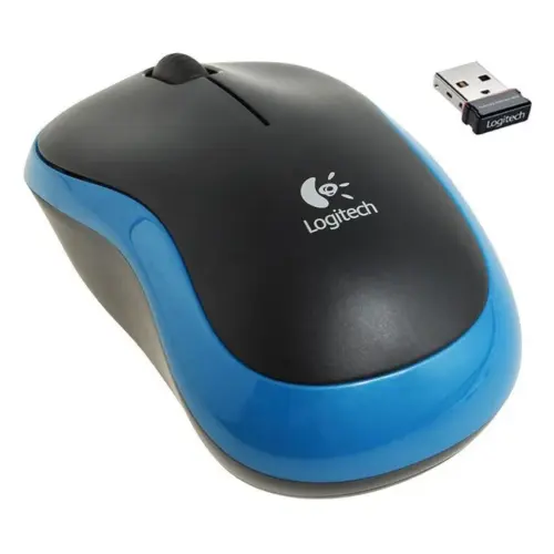 Безжична мишка LOGITECH M185 Wireless Mouse - BLUE - EWR2