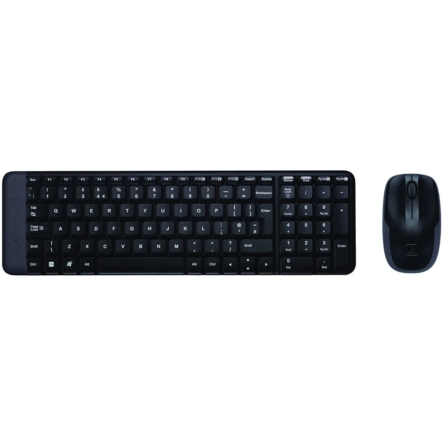 Клавиатура LOGITECH MK220 Wireless Combo - BLACK - US INTL EER