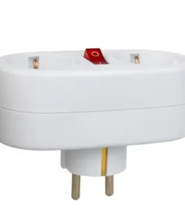 Alternative view of Maclean Splitter double socket MCE338 typ F