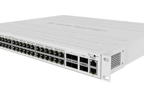 48-портов Gigabit облачен рутер MikroTik CRS354-48P-4S+2Q+RM
