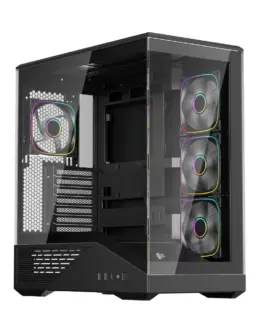 1stPlayer кутия Case ATX - GM7 Black - 4 x 120 mm A-RGB fans included USB-C