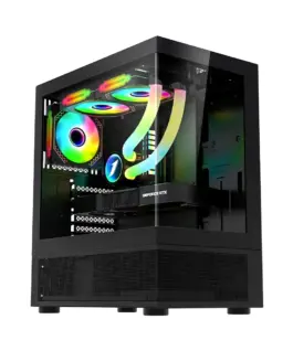 1stPlayer кутия Case ATX - MIKU Mi7-A Black - Reversed fans included