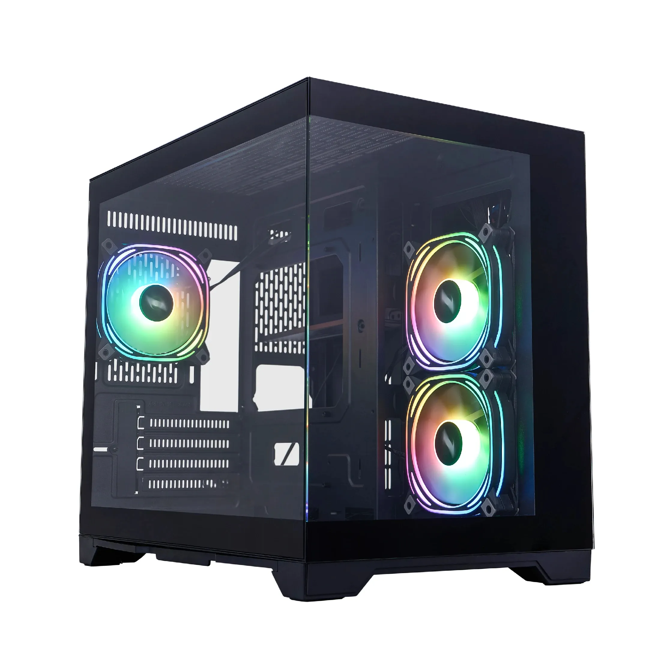 1stPlayer кутия Case mATX - MV6-TP Black - 3 fans included