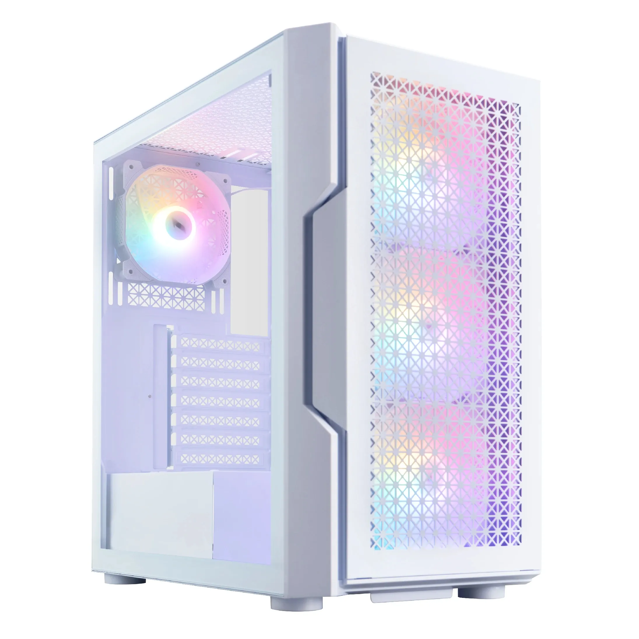 1stPlayer кутия Case ATX - TRILOBITE T7 White - 4 fans included