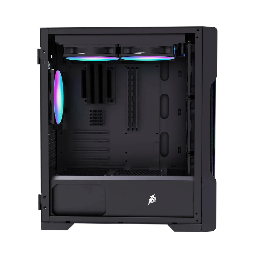 1stPlayer кутия Case mATX - TRILOBITE T3 Mesh Black - Image 49