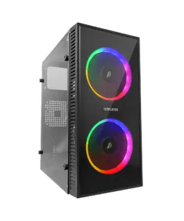 1stPlayer компютърна кутия Gaming Case mATX - X1 RGB - 3 Fans included