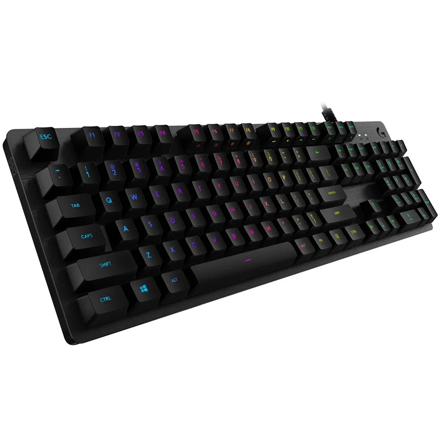 Геймърска клавиатура LOGITECH G512 Corded LIGHTSYNC Mechanical Gaming Keyboard - CARBON - US INTL - USB -