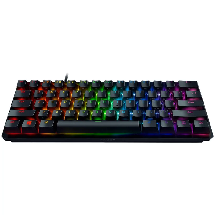Геймърска клавиатура Razer Huntsman Mini (Red Switch), US Layout, Black, Razer Optical Switch, Razer Chroma customizable backlighting w/ 16.8 million colors, up to 5 profiles Hybrid onboard storage, Detachable Type-C Connectivity, 100 million keystro - Image 8