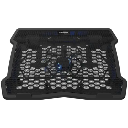 Охладителна подложка за лаптоп CANYON NS02 Cooling stand single fan with 2x2.0 USB hub support up to 10”-15.6” laptop AB