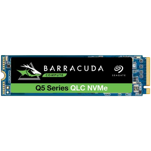 SSD диск SSD SEAGATE BarraCuda Q5 1TB M.2 2280-S2 PCIe Gen3 x4 NVMe 1.3 Read/Write: 2400/1700 MBps TBW