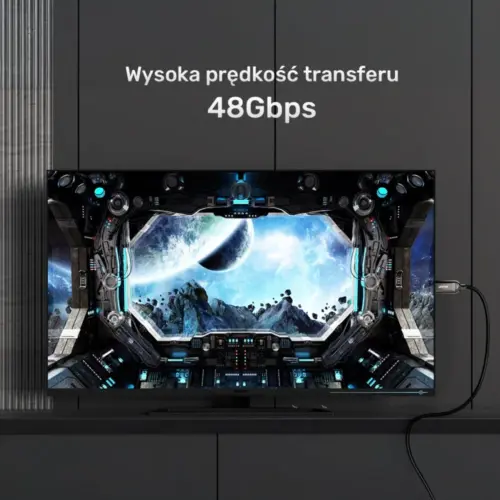 Alternative view of Unitek HDMI кабел 2.1 8K 60Hz 5m, C11068GY01-5M