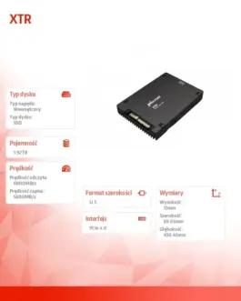 Alternative view of Micron SSD XTR 1920GB NVMe U.3 15mm 30DWPD Single Pack
