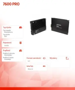 Alternative view of Micron SSD 7600 PRO 1920GB NVMe U.2 15mm Single pack