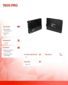 Alternative view of Micron SSD 7600 PRO 3840GB NVMe U.2 15mm Single Pack