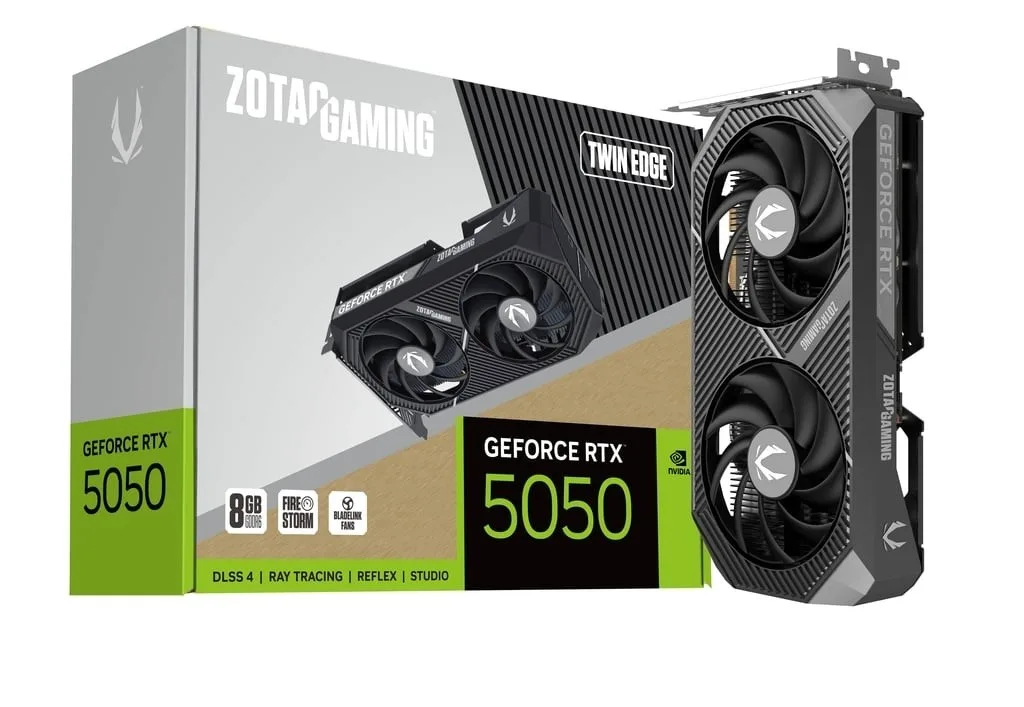 ZOTAC видео карта GeForce RTX 5050 TWIN EDGE 8GB GDDR6 128bit 3DP/HDMI