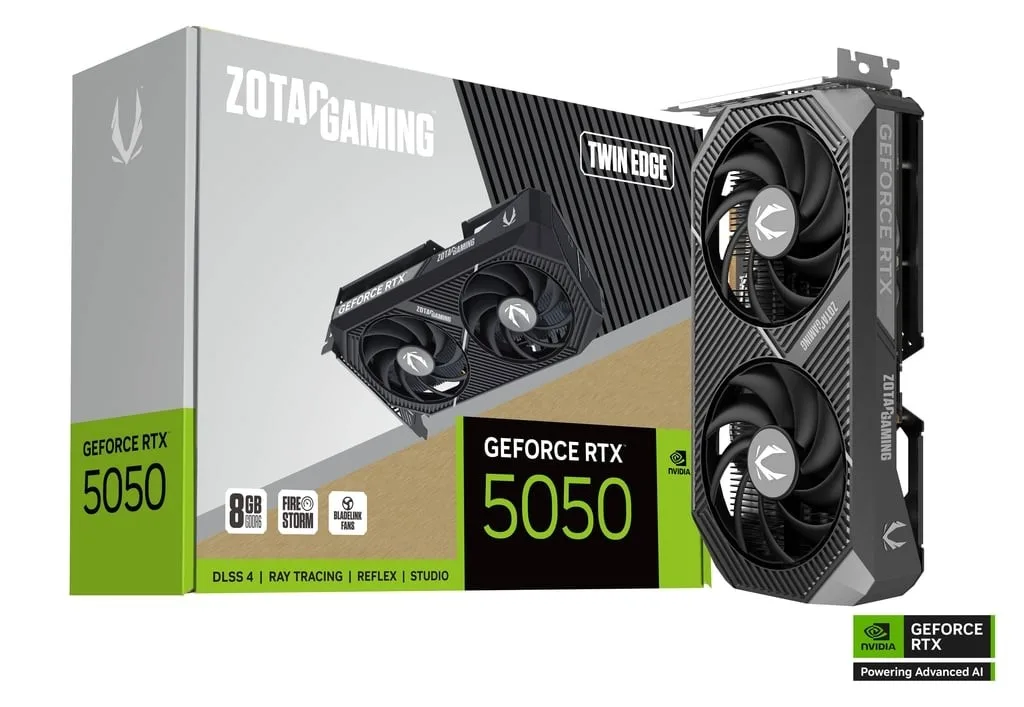 ZOTAC видео карта GeForce RTX 5050 TWIN EDGE 8GB GDDR6 128bit 3DP/HDMI - Image 2