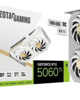ZOTAC видео карта GeForce RTX 5060 Ti 16GB TWIN EDGE OC GDDR7 128bit бял