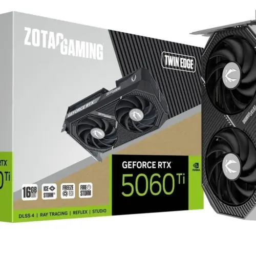 ZOTAC видео карта GeForce RTX 5060 Ti 16GB TWIN EDGE GDDR7 128bit 3DP/HDMI
