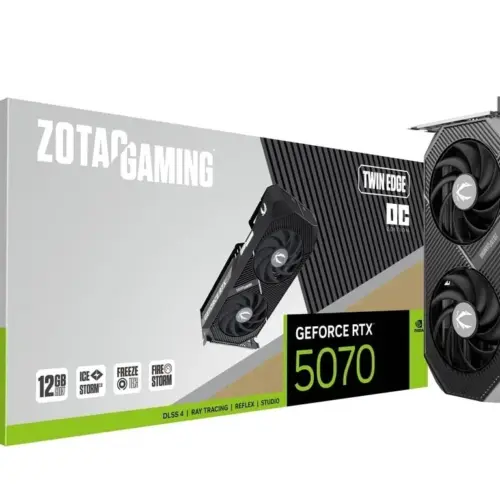 ZOTAC видео карта GeForce RTX 5070 TWIN EDGE OC 12GB GDDR7 192bit 3DP/HDMI
