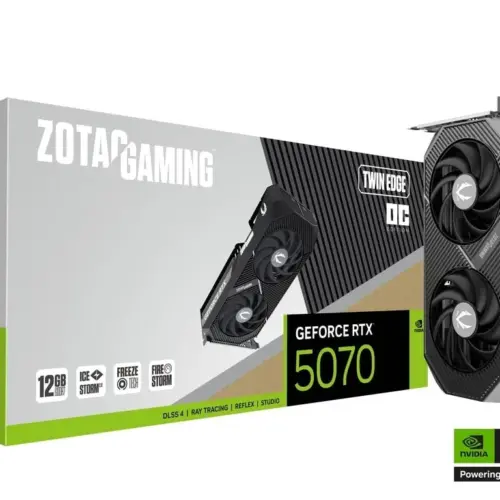 Alternative view of ZOTAC видео карта GeForce RTX 5070 TWIN EDGE OC 12GB GDDR7 192bit 3DP/HDMI
