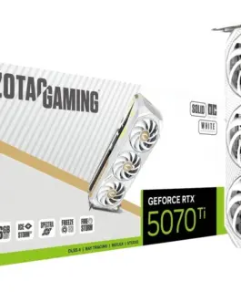 Alternative view of ZOTAC видео карта GeForce RTX 5070 Ti SOLID CORE OC 16GB GDDR7 256bit 3DP/HDMI бял