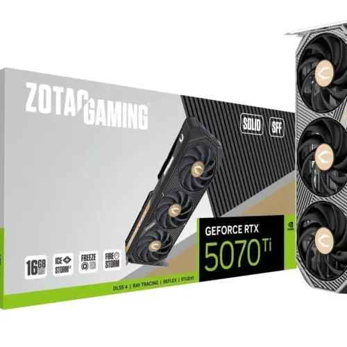 ZOTAC видео карта GeForce RTX 5070 Ti SOLID SFF 16GB GDDR7 256bit 3DP/HDMI