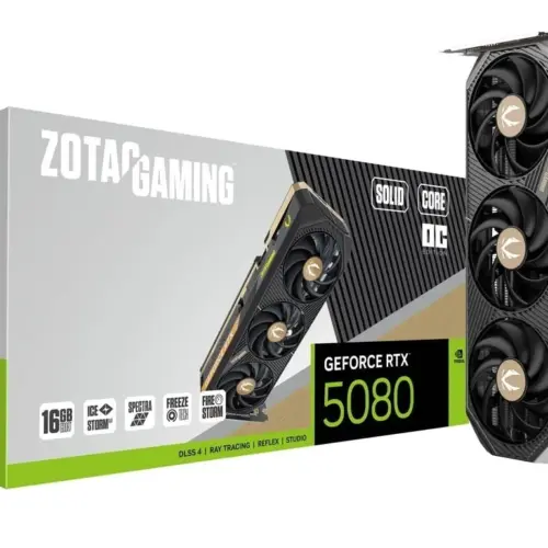 ZOTAC видео карта GeForce RTX 5080 SOLID CORE OC 16GB GDDR7 256bit 3DP/HDMI
