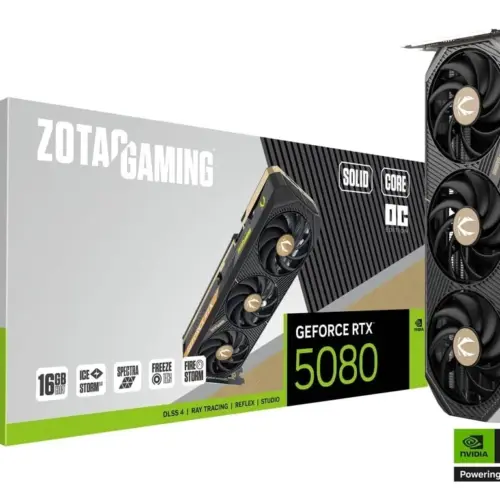 Alternative view of ZOTAC видео карта GeForce RTX 5080 SOLID CORE OC 16GB GDDR7 256bit 3DP/HDMI
