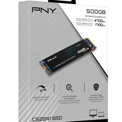 Alternative view of PNY SSD диск 500GB M.2 2280 CS2241 M280CS2241-500-RB