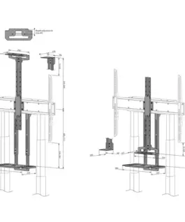 Alternative view of Neomounts Soundbar holder AV1-875BL