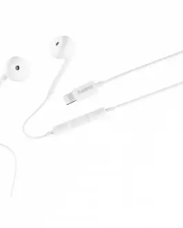 Hama слушалки Glow with microphone бял